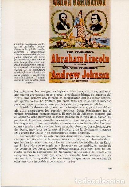 Postcards: LAMINA V15548: Cartel de propaganda electoral de Abraham Lincoln - Varios