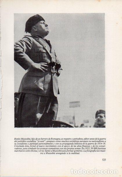 Postales: LAMINA V15563: Benito Mussolini - Varios