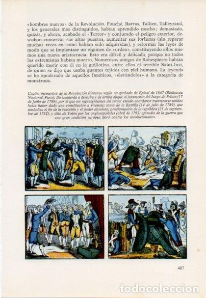 Postales: LAMINA V15510: La Revolucion francesa grabado de Epinal de 1847 - Varios