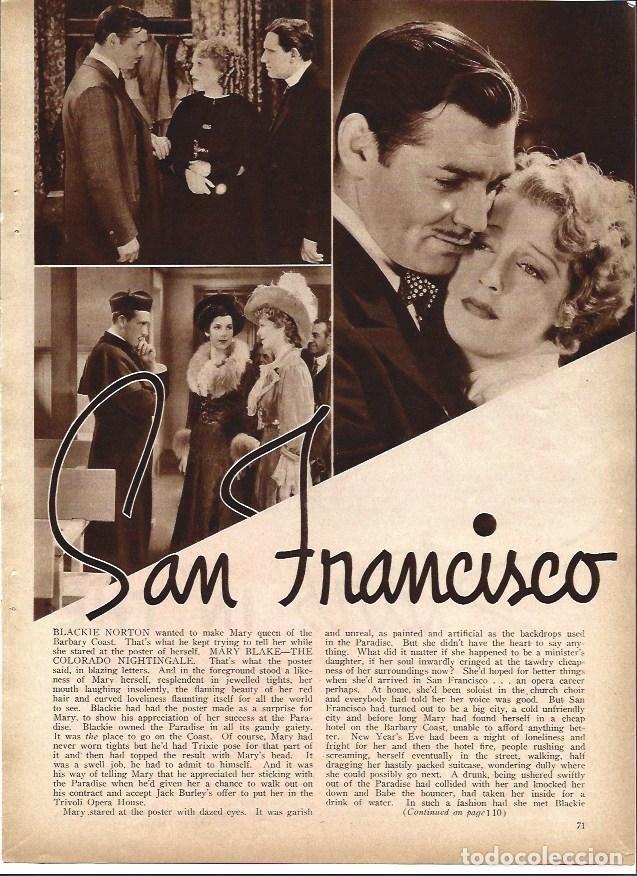 Postkarten: LAMINA 32303: Escenas de San Francisco con Clark Gable - VVAA