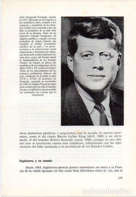 Postais: LAMINA V15588: John Fitzgerald Kennedy - Varios