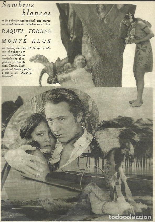 Cartes Postales: LAMINA 32587: Raquel Torres y Monte Blue en Sombras Blancas - NULL
