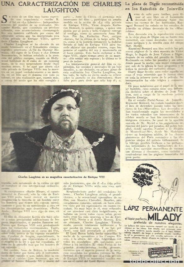 Postais: LAMINA 32471: Charles Laughton en Enrique VIII - NULL