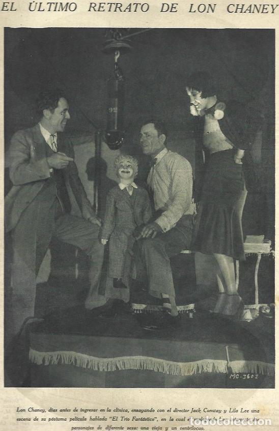 Postkarten: LAMINA 32481: Lon Chaney en un ensayo de El Trio Fantastico - NULL