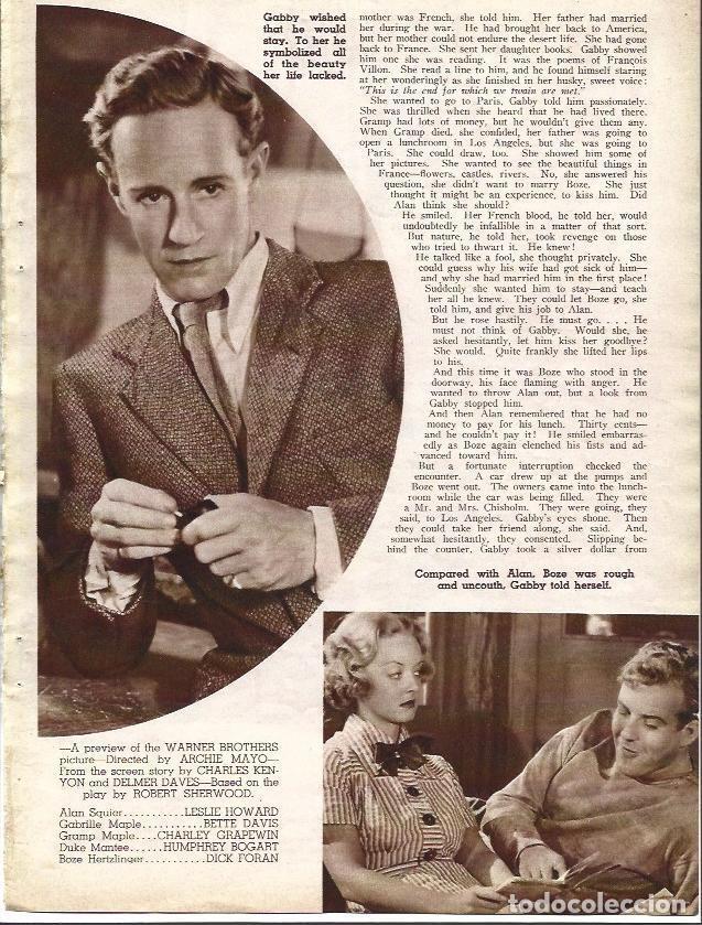 Postales: LAMINA 32108: Leslie Howard en Petrified Forest - VVAA