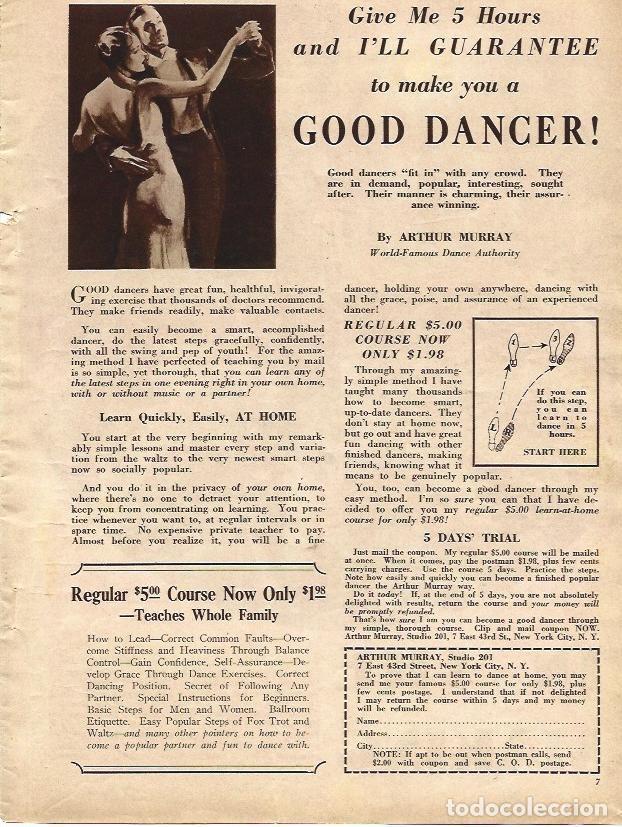 Postales: LAMINA 32040: Publicidad de Arthur Murray, academia de baile en Nueva York - VVAA