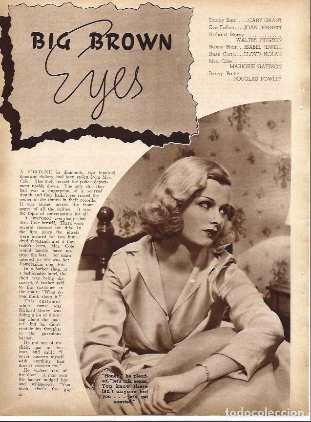 Postkarten: LAMINA 32290: Joan Bennet en Big brown eyes - VVAA