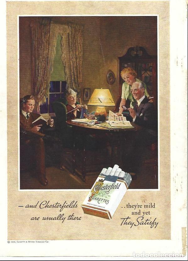Postkarten: LAMINA 32207: Chesterfield, publicidad en contraportada - VVAA