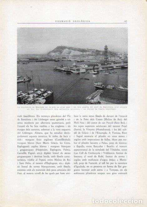 Postales: LAMINA V15086: Vista aeria de Montjuic i el port de Barcelona - Varios