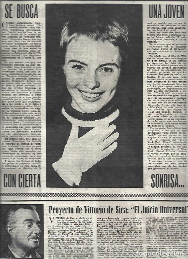 Cartoline: LAMINA 33021: Jean Seberg y Vittorio di Sica - VVAA