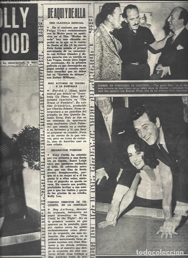 Postales: LAMINA 32938: Elisabeth Taylor y Rock Hudson poniendo las huellas en el Paseo de la Fama - VVAA