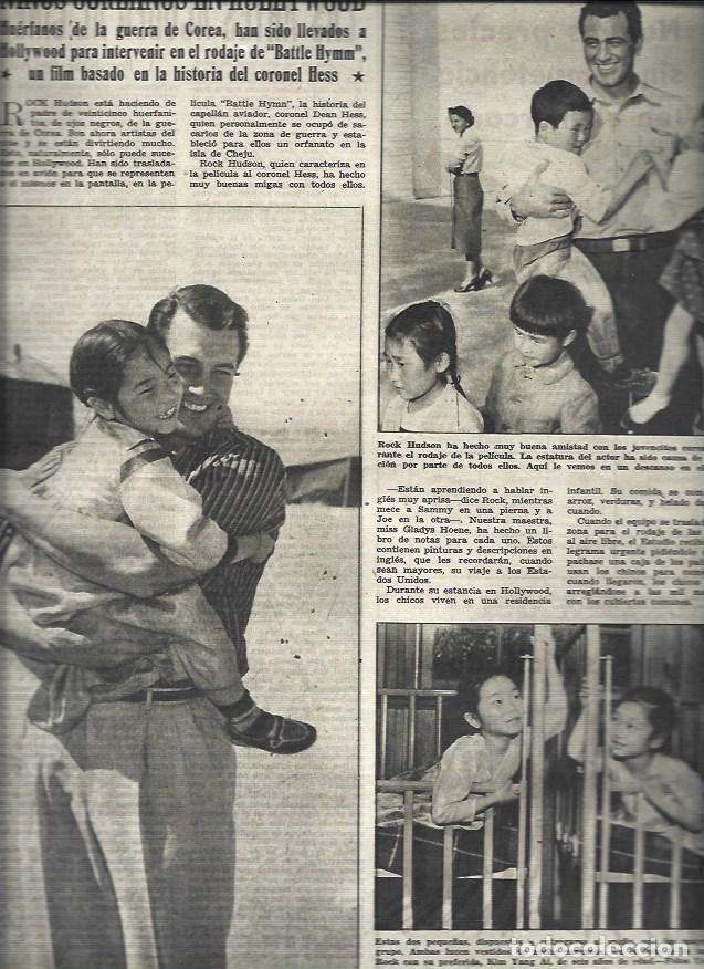 Postales: LAMINA 32925: Rock Hudson con ni&ntilde;os de Corea - VVAA