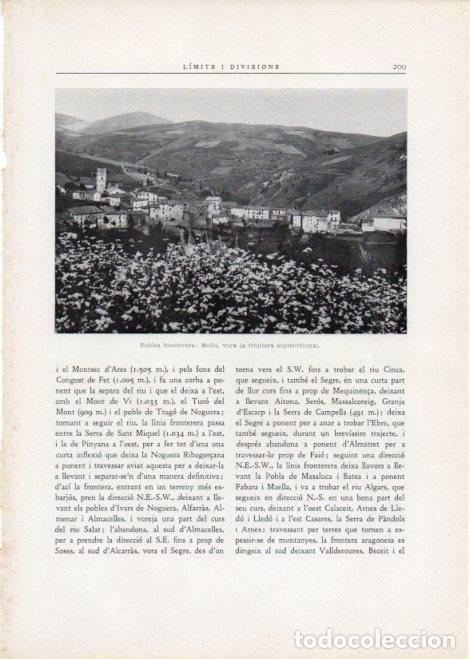 Cartes Postales: LAMINA V15127: Vista de Mollo, Girona - Varios