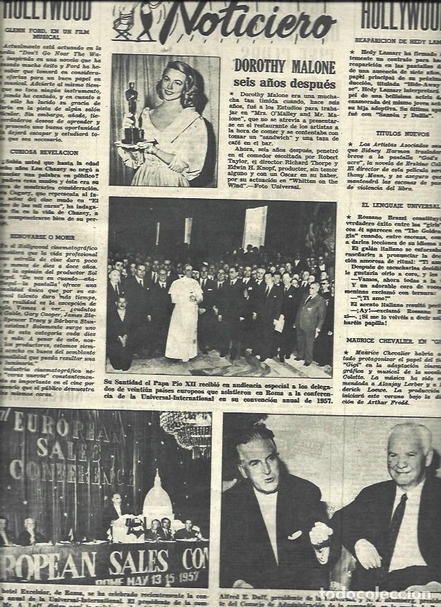 Cartes Postales: LAMINA 33150: Dorothy Malone y Pio XII - VVAA