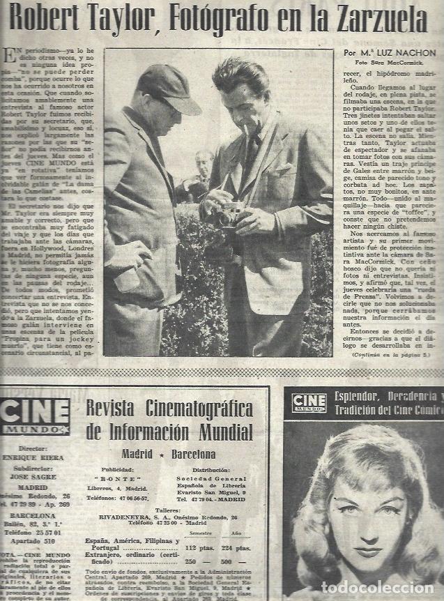 Postales: LAMINA 33041: Robert Taylor en La Zarzuela - VVAA