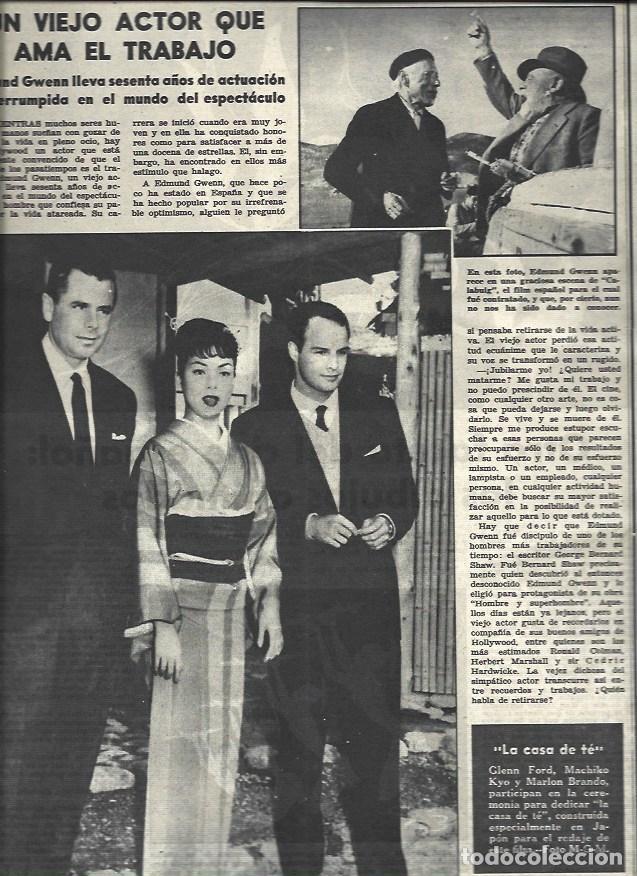 Cartes Postales: LAMINA 32605: Glenn Ford, Machiko Kyo y Marlon Brandon - VVAA