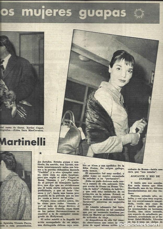 Postales: LAMINA 32805: Elsa Martinelli en Madrid - VVAA