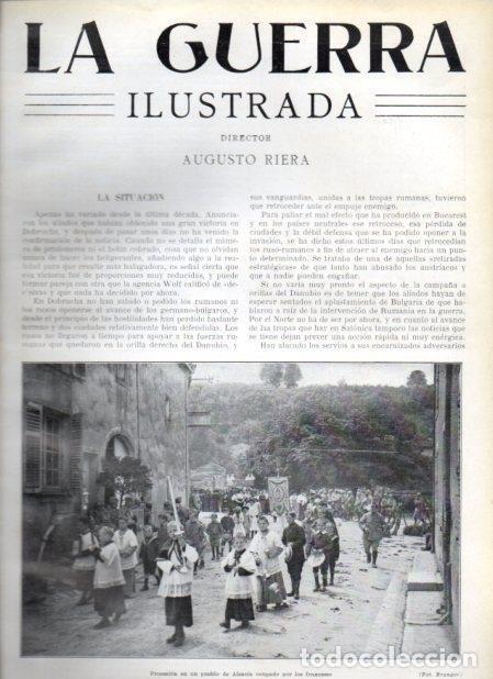 Cartoline: LAMINA V20893: Procesion en un pueblo de Alsacia - Augusto Riera