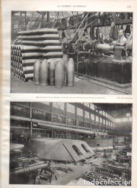 Cartoline: LAMINA V20660: Interior fabrica de municiones Norteamerica - Augusto Riera