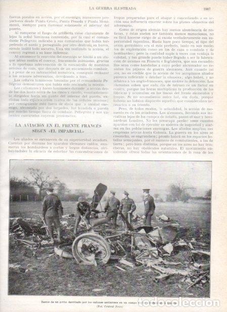 Cartoline: LAMINA V20763: Restos de un gotha derribado cerca de Londres - Augusto Riera