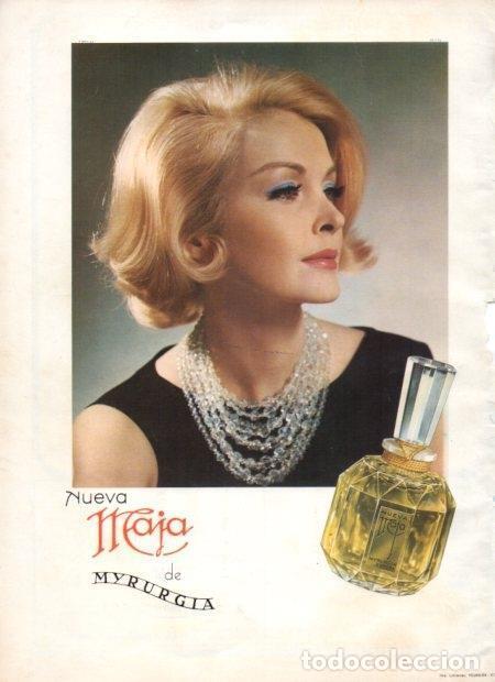 Postales: LAMINA V21538: Publicidad Maja de Myrurgia - Varios