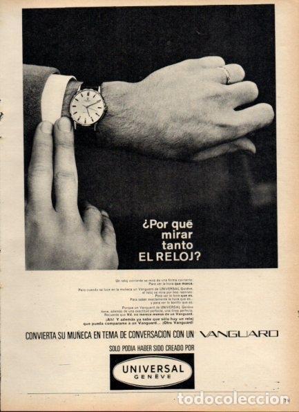 Postales: LAMINA V21154: Publicidad reloj Vanguard de Universal Geneve - Varios