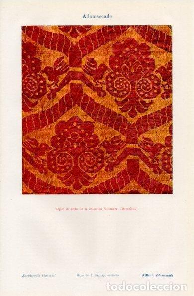 Postales: LAMINA V16369: Tejido de seda de la colecci&oacute;n Vilomara Barcelona - Varios