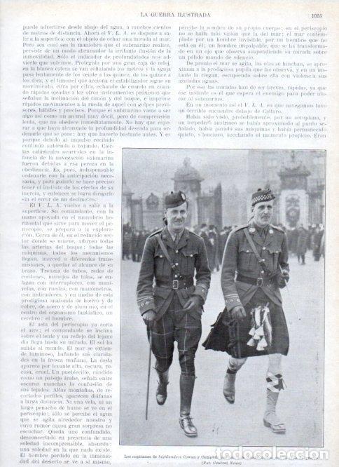 Cartoline: LAMINA V22462: Capitanes de highlanders Cowan y Campbill condecorados - Augusto Riera