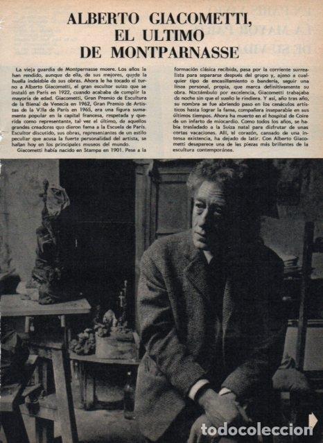 Postcards: LAMINA V17406: Alberto Giacometti en su estudio - VVAA