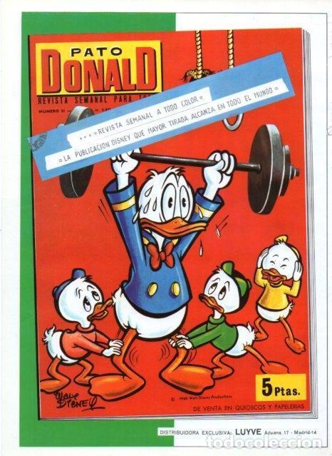 Postkarten: LAMINA V17375: Publicidad Pato Donald - VVAA