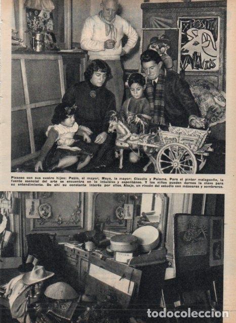 Postcards: LAMINA V17309: Picasso junto a sus cuatro hijos - VVAA