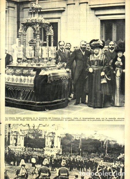 Postkarten: LAMINA V22067: Antonio Maura en la procesion del Congreso Eucaristico - Varios