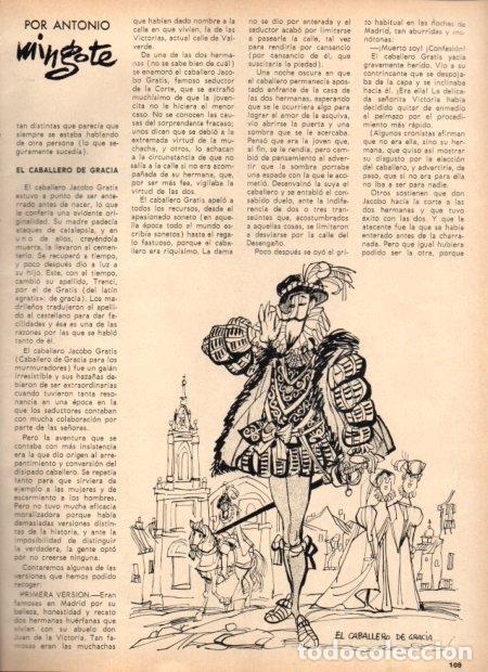 Cartes Postales: LAMINA V21966: Ilustracion de Mingote para capitulo XIII seccion historia de Madrid I - Varios