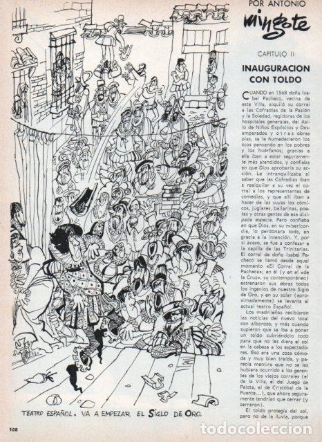 Postales: LAMINA V17517: Ilustracion de Mingote para capitulo II seccion Historia de Madrid - VVAA