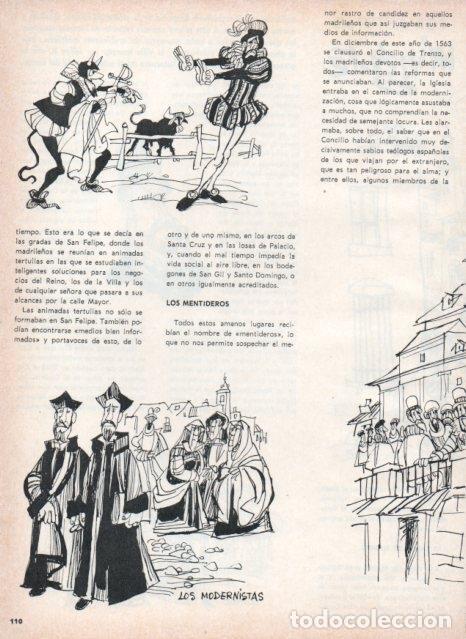 Postcards: LAMINA V17571: Ilustracion de Mingote para capitulo I seccion Historia de Madrid I - VVAA