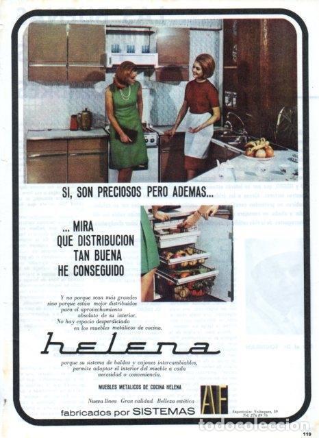 Cartoline: LAMINA V17576: Publicidad Helena muebles de cocina - VVAA
