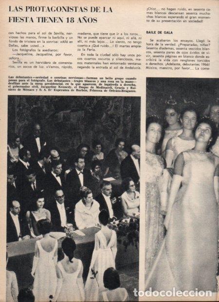 Postcards: LAMINA V21761: Jacqueline Kennedy y Rainero de Monaco en baile debutantes en SEvilla - Varios