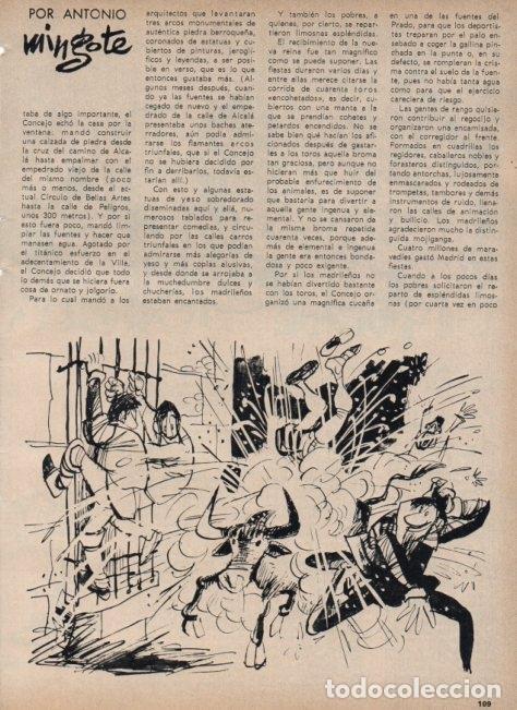 Postais: LAMINA V16933: Ilustracion de Mingote para capitulo IX seccion historia de Madrid I - VVAA