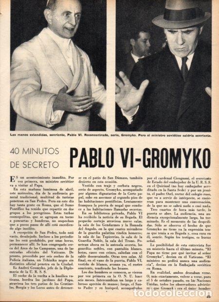 Postcards: LAMINA V21818: Pablo VI y Gromyko - Varios