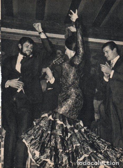 Cartoline: LAMINA V17104: Simon Templar y El Cordobes bailando flamenco - VVAA