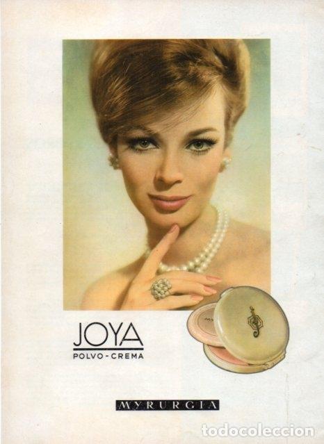 Postales: LAMINA V17124: Publicidad contraportada Polvo crema Joya de Myrurgia - VVAA