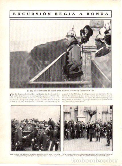 Postkarten: LAMINA V22889: Alfonso XIII en Ronda - Varios