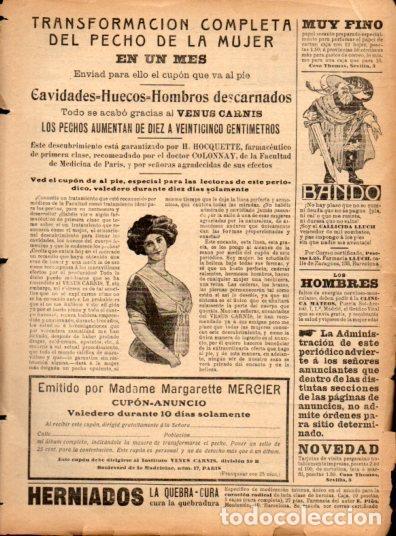 Postales: LAMINA V22910: Publicidad Venus Carnis aumento de pechos - Varios