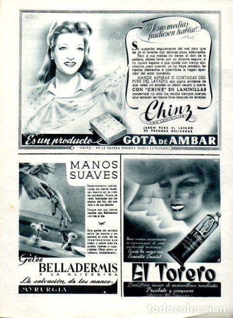 Postkarten: LAMINA V22536: Publicidad jabon Gota de Ambar y El Torero dentifrico - Varios