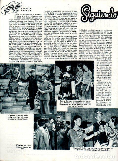 Cartes Postales: LAMINA V22529: Bing Crosby en escena siguiendo mi camino - Varios