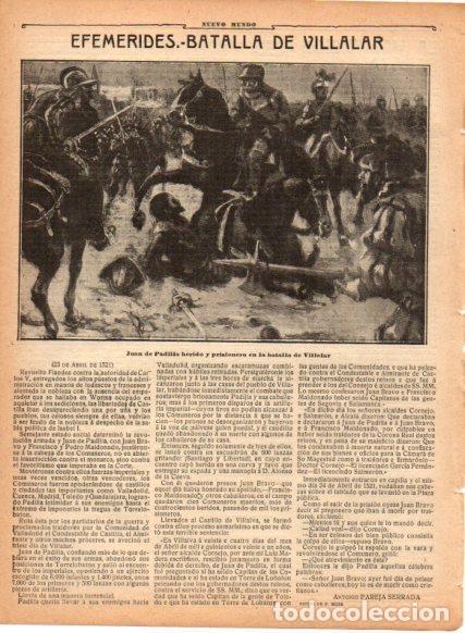 Cartoline: LAMINA V22723: Juan de Padilla en la batalla de Villalar - Varios