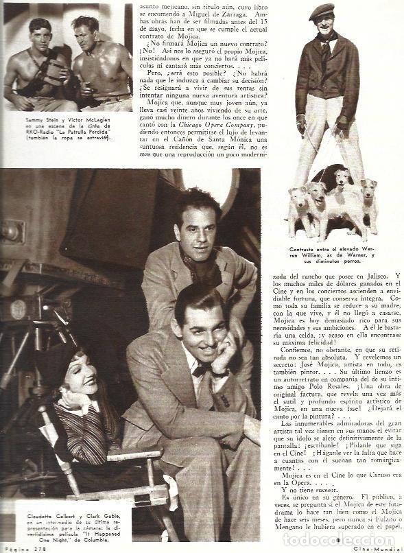 Cartoline: LAMINA 31866: Claudette Colbert y Clark Gable en el rodaje de It Happened One Night - VVAA