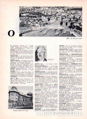 Cartoline: LAMINA V23557: Oslo la ville et le port et Observatoire de Paris - Varios