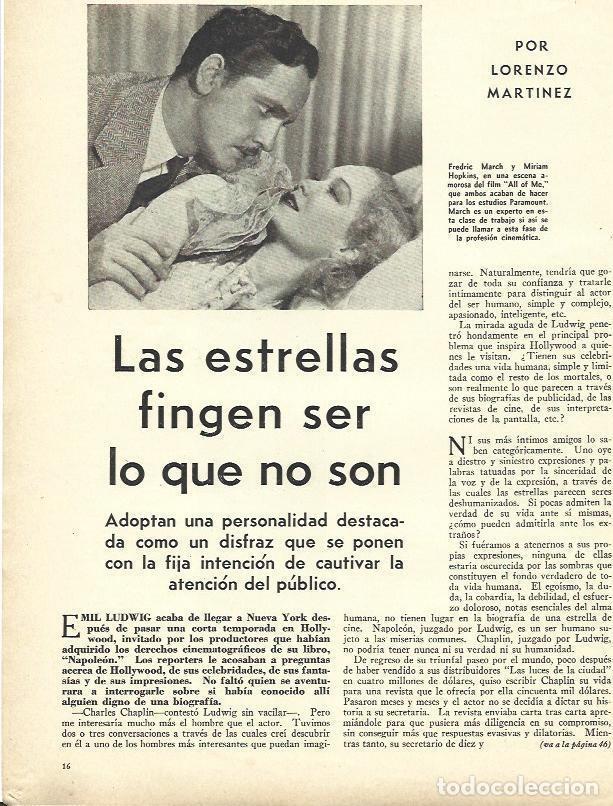 Cartes Postales: LAMINA 31721: Fredric March y Miriam Hopkins en All of Me - VVAA