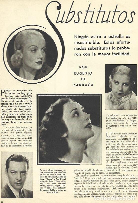 Postais: LAMINA 31724: Carole Lombart, Ann Dvorak, Lilyan Tashman e Ivan Lebedeff - VVAA